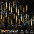 thumbnail image 4 of 180 LED Solar Lights Meteor Shower Rain Tree String Light Garden Party Outdoor, 4 of 7