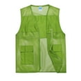 thumbnail image 6 of YLSDY Fashion Mens Breathable Mesh Vest Jacket Summer Casual Lightweight Cycling Travel Zip Up Vests Outdoor Fishing Work Waistcoat Green XXXXL, 6 of 8