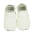 thumbnail image 2 of LYHaoo Toddler Barefoot Shoes Crawling Shoes Baby First Walking Shoes Girls Boys Slippers Crawling Shoes Soft Leather With Suede Soles Shoes Sizes 7 White(Toddler), 2 of 4