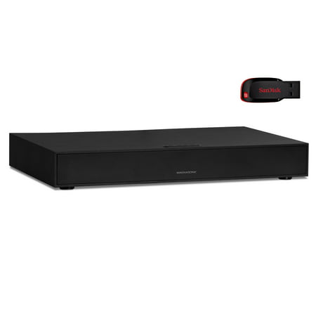 Magnasonic Home Theater Soundbase with Bluetooth, HDMI ARC, AUX, USB Playback, Powerful 60W Audio Output, with bonus 32GB USB Flash Drive