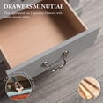 thumbnail image 5 of Aukfa 2-Drawer Nightstand, Mid-Century Modern Wood Bedside Table for Bedroom/Living Room/Guest Room,Gray, 5 of 6