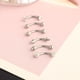 thumbnail image 5 of Juego de 10 piezas de varillas de acero inoxidable de 16G, pendientes de circonita con microincrustaciones, tornillos, rodamientos de bolas, pendientes de moda, joyas, uñas para cejas, 5 of 6