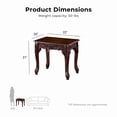 thumbnail image 7 of Furniture of America Alice Solid Wood 3-Piece Coffee Table Set in Dark Cherry, 7 of 7