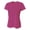 FUCHSIA, variant on Womens Atheltic Performance Ultra Soft Short Sleeve V-Neck Birds Eye Mesh T-Shirt ELECTRIC BLUE, Small, NW3254