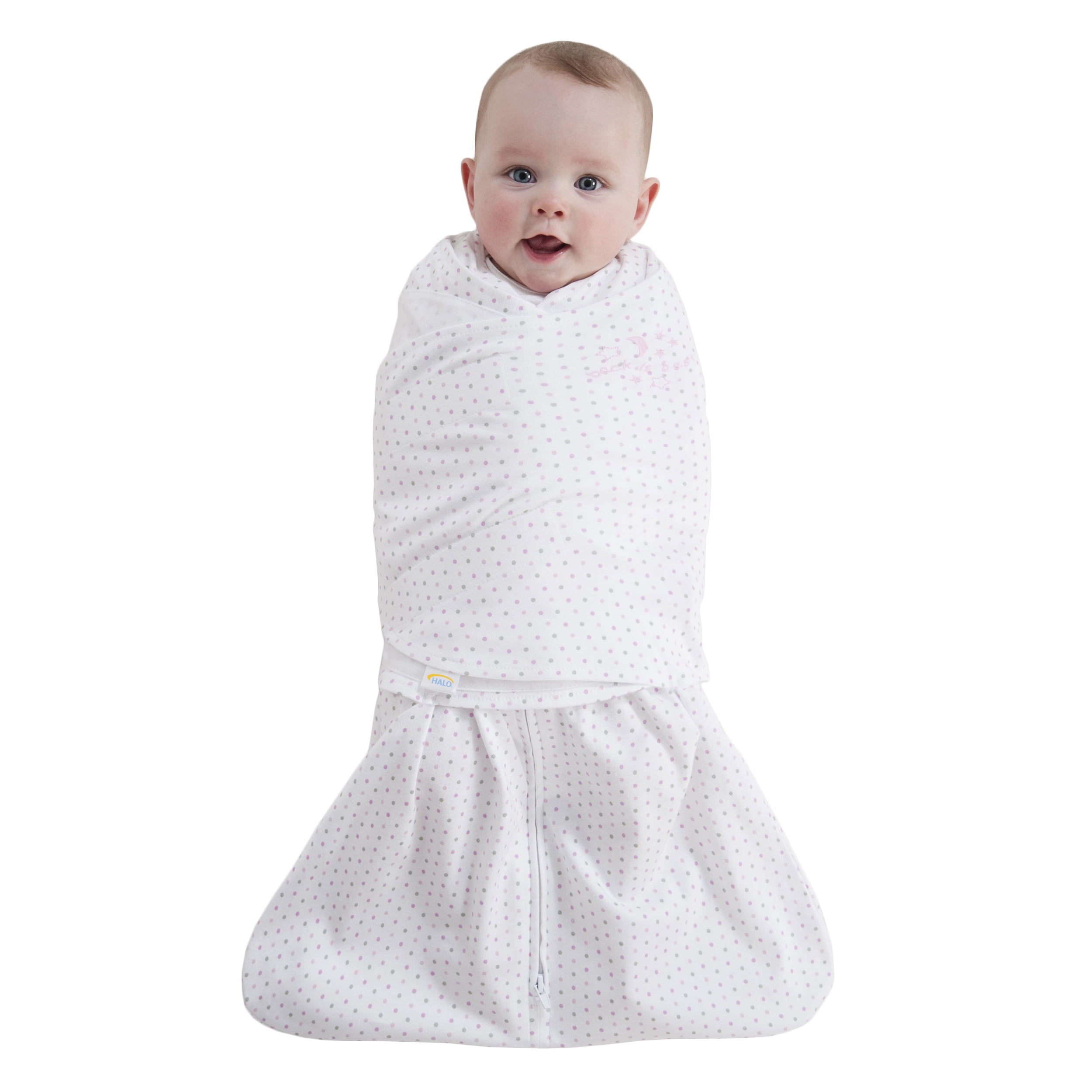 halo sleepsack plush dot velboa swaddle