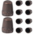 thumbnail image 1 of 10 Pcs Dé à Coudre Protecteur de Doigt Décoratif Style Rétro Protection des Doigts, 1 of 8