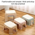 thumbnail image 3 of Toystoory Taburete escalonado de plástico, taburetes gruesos, asiento para cambiar zapatos, almohadilla antideslizante para el hogar, sillas, Conjuntos de muebles de dormitorio Beige S, 3 of 6