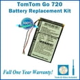 thumbnail image 3 of TomTom Go 720 Battery Replacement Kit with Tools, Video Instructions, Extended Life Battery and Full One Year Warranty, 3 of 3