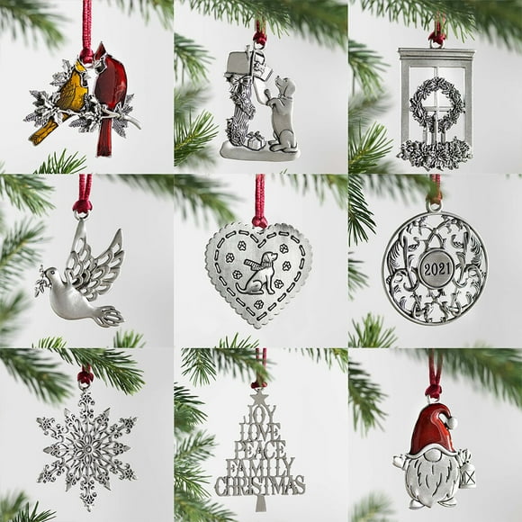 tredstone Christmas Tree Alloy Joyful Pendant Pub Nightclub Apartment Xmas Festival Ornament with Rope Wall Ceiling Hanging Party Supplies SD09