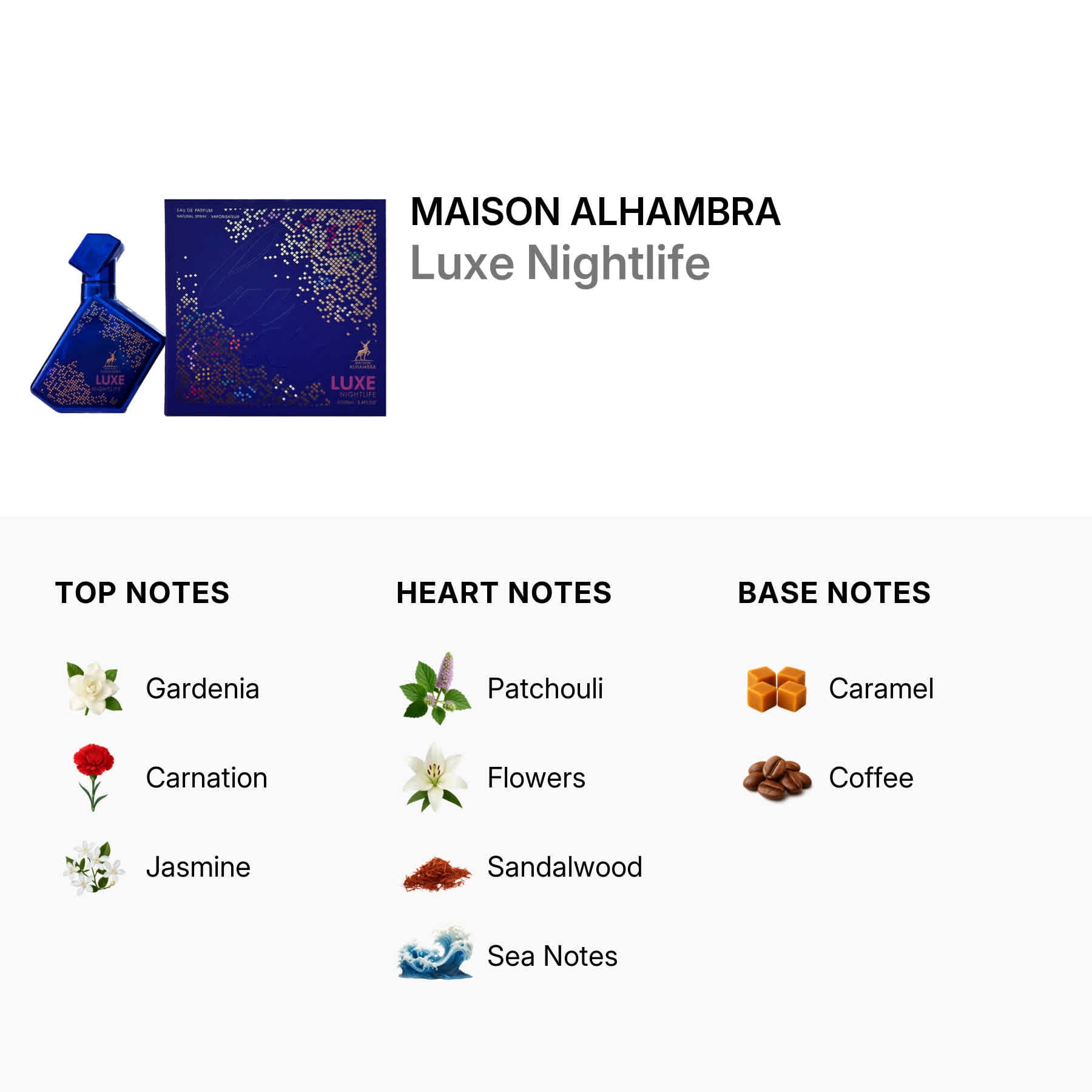 Maison Alhambra, Unisex Luxe Nightlife EDP Spray, 3.4 oz
