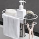 thumbnail image 2 of Cocina De Acero Inoxidable Bo Fregadero Grifo Estante Almacenamiento De Jabón Estante Organizador Esponja seitruly HA023457-00, 2 of 7