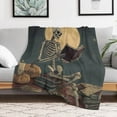 thumbnail image 5 of RKSupls Christmas Throw Blanket,Soft Warm Flannel Skeleton Blanket Gift for Christmas Home Bed Sofa Couch Decor,60x80 in, 5 of 9