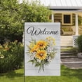 thumbnail image 4 of Summer Garden Flag Welcome Sunflower 12x18 Inch Small Double Sided for Outside Yard Flag, 4 of 5