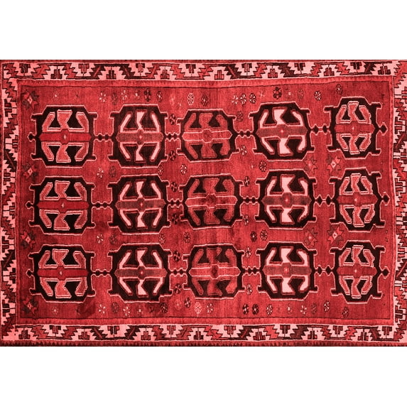 Ahgly Company Indoor Rectangle Persian Red Traditional Area Rugs, 8' x 10'
