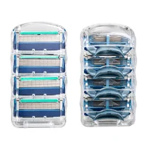5-Blade Razor Replacement Blades for Shaving, 4 Count Refill Cartridges-12PCS