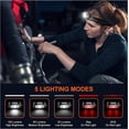 thumbnail image 2 of Linternas frontales LED recargables, linterna frontal liviana con luz roja para correr, acampar, caminar, faro ajustable para niños y adultos, 2 of 5