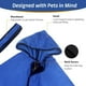thumbnail image 4 of Albornoz para perros, toalla de secado rápido para ducha y baño de mascotas, albornoz con capucha para gatos y perros de todas las razas, buena absorción, L (azul), 4 of 5