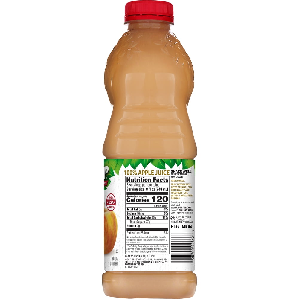 Tree Top 100% Pure Pressed Apple Juice, Honeycrisp, 64 fl oz