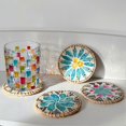 thumbnail image 4 of Dessous de Verre Fait Main sous-Verre Artistique Protection de Table Pratique pour la Maison, 4 of 5