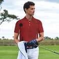 thumbnail image 3 of Fotbe Minimalist Romantic Dinner Camiseta Polo de Golf para Hombre con Estampado – Camisa Deportiva Transpirable con Cuello Abotonado-Large, 3 of 6