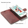 thumbnail image 5 of FIEWESEY for iPhone 8 Wallet Case,iPhone SE 2020 leather Case , iPhone SE 2022 Case,iPhone 7 4.7 inch Phone Case Folio Flip with Card Slot and Detachable Magnetic Hard Back Cover - Red, 5 of 5