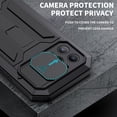 thumbnail image 5 of Compatible with iPhone 13 Pro Case with Built-in Glass Screen Protector, Allytech Full Body Dustproof Life Waterproof Kickstand Slide Camera Lens Protective Case for iPhone 13 Pro 5G 6.1" 2021, Black, 5 of 5