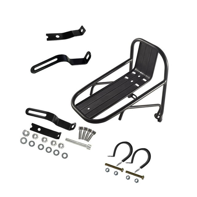 Colaxi Bike Front Carrier Rack Luggage Rack Universal Lightweight Quick Release Cargo Pannier Front Rack for Shopping Travel without tools