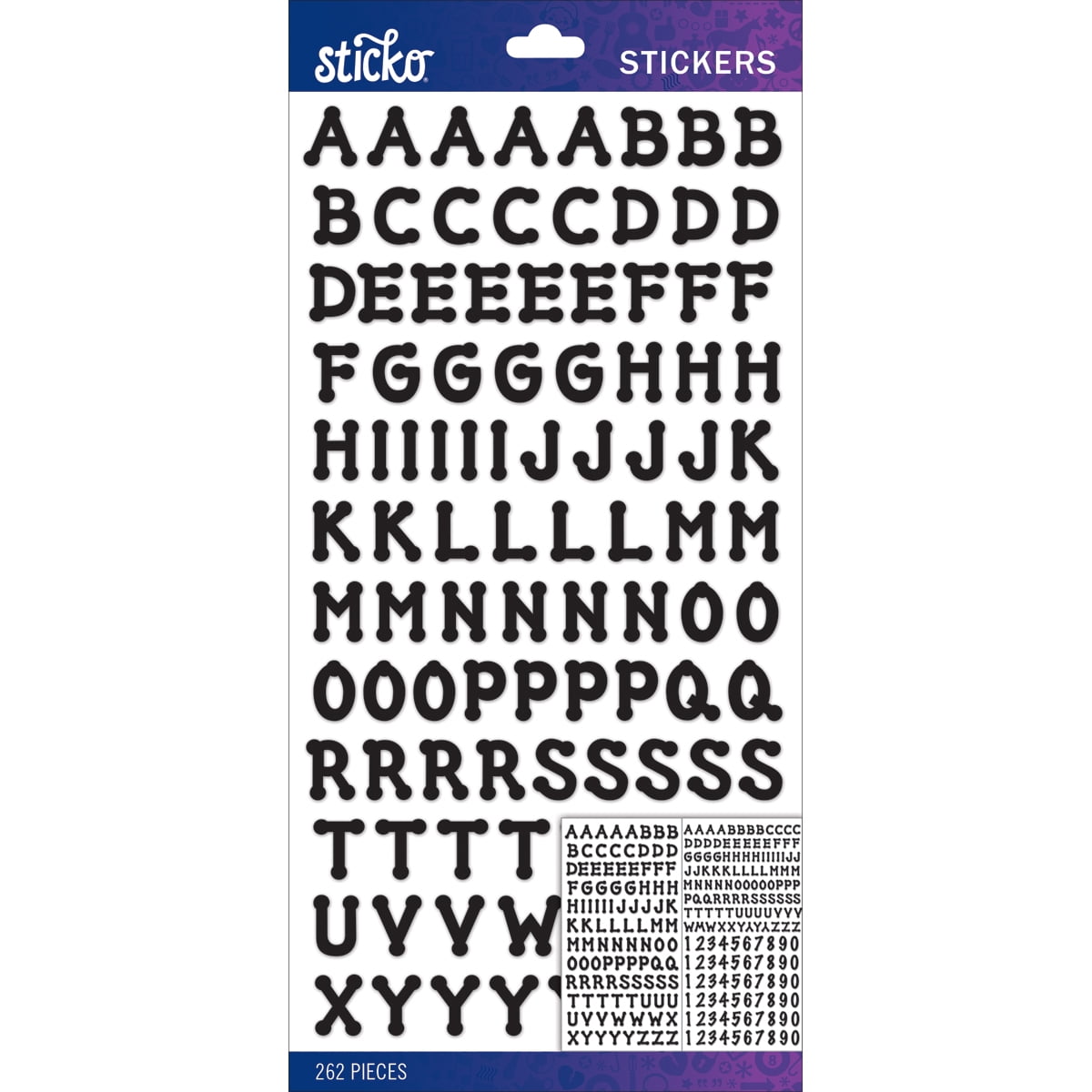 Sticko Alphabet StickersBlack Dot Small