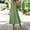 *Green, variant on ClodeEU Womens V-Neck Short Sleeve Dress,Casual Loose Plain Pleated Long Dress Beige,Womens Plus XL