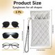 thumbnail image 2 of Estuches dobles para gafas Estuches para gafas de sol con correa para la muñeca Estuche portátil para gafas, 2 of 9