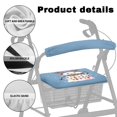 thumbnail image 5 of HELLHERO Snowman Stain Proof Walker Seat Covers & Walker Rollator Seat Back Cover Reusable Removable and Washable for Streets and Neighborhoods, 5 of 7