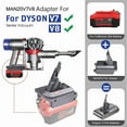 thumbnail image 3 of v7V8 Battery Adapter Compatible with Crafts*man 20V Battery to Replacement for Dy*son V7 V8 215681 Battery, Animal Absolute Motorhead Cordless Vacuum Cleaners, 3 of 9