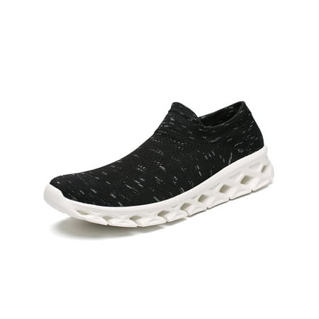 Knit Sneaker for Men and Women Breathable Lightweight Mesh Slip-On Walking Socks Athletic (Best Lightweight Womens Walking Shoes)