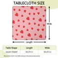 thumbnail image 2 of Red Strawberry Plants Fruit Square Fitted Tablecloth with Elastic Edge,Square Table Cover,Washable Elastic Table Cover for Home Kitchen Party Decor 36"x36", 2 of 6