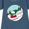 thumbnail image 3 of Peanuts - Snoopy Woodstock Sled - Toddler & Youth Girls Fleece Dress, 3 of 6
