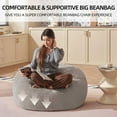 thumbnail image 7 of Bean Bag Chair 3FT,  Large Memory Foam Filled Chair for Adults and Teens, Soft Sofa with Removable Flannel Cover, Round Couch for Living Room Bedroom College Dorm, 7 of 7