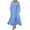 Blue, variant on IROINNID Maxi Dress for Women Strapless Round Neckline Fit&Flare Dress Winter Round-Neck Long Sleeve Pocket Long Dress ,Beige