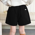 thumbnail image 4 of Edvintorg Girls Shorts Size 10-12 Loose Fit Casual Elastic Waisted Athletic Short with Pockets Teen Clothes for Girls, 4 of 8