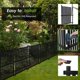thumbnail image 3 of WubioA  Vinyl Fence Panels 2 Pack Outdoor Picket Privacy Screen Fence, 2PCS White PVC Fence Panel, 48" H X 36" W (Black), 3 of 6