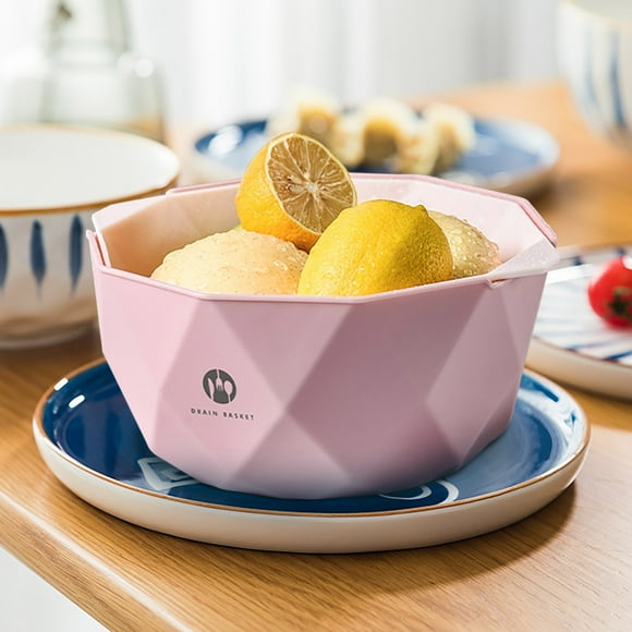 Juego de Colador y Cuenco para Cocina onlyliua 2 En 1 Fregadero y Colador Multiusos