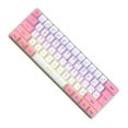 thumbnail image 2 of Maoww RGB Wired Mechanical Keyboard 61 Keys Home Office Business Desktop Laptop PC Computer Key Board Replacement Accessories Pink, 2 of 6