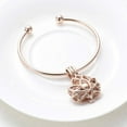 thumbnail image 5 of Cremation Urn Bracelet Jewelry for Human Pet Ashes Lotus Flower Urns Cuff Bangle Bracelets Keepsake Memorial Ash Holder for Women Girls, 5 of 6