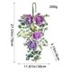 thumbnail image 3 of 1 corona de primavera para colgar en la puerta, simulación de flores de hortensia azul, 30 x 70 cm, decoración de pared para el hogar, sala de estar, porche JASKFLY, 3 of 6