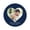 Navy Blue, variant on Darling Souvenir Round 45 Pcs Heart Custom Photo Labels Save The Date Stickers Personalized Bride Groom Names And Date Envelope Seals - Orange