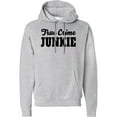 thumbnail image 2 of Inktastic True Crime Junkie in Black Text Adult Hoodie Sweatshirt, 2 of 4