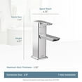 thumbnail image 3 of Moen S6700HC 90° Lavatory Faucet, Chrome, 3 of 7