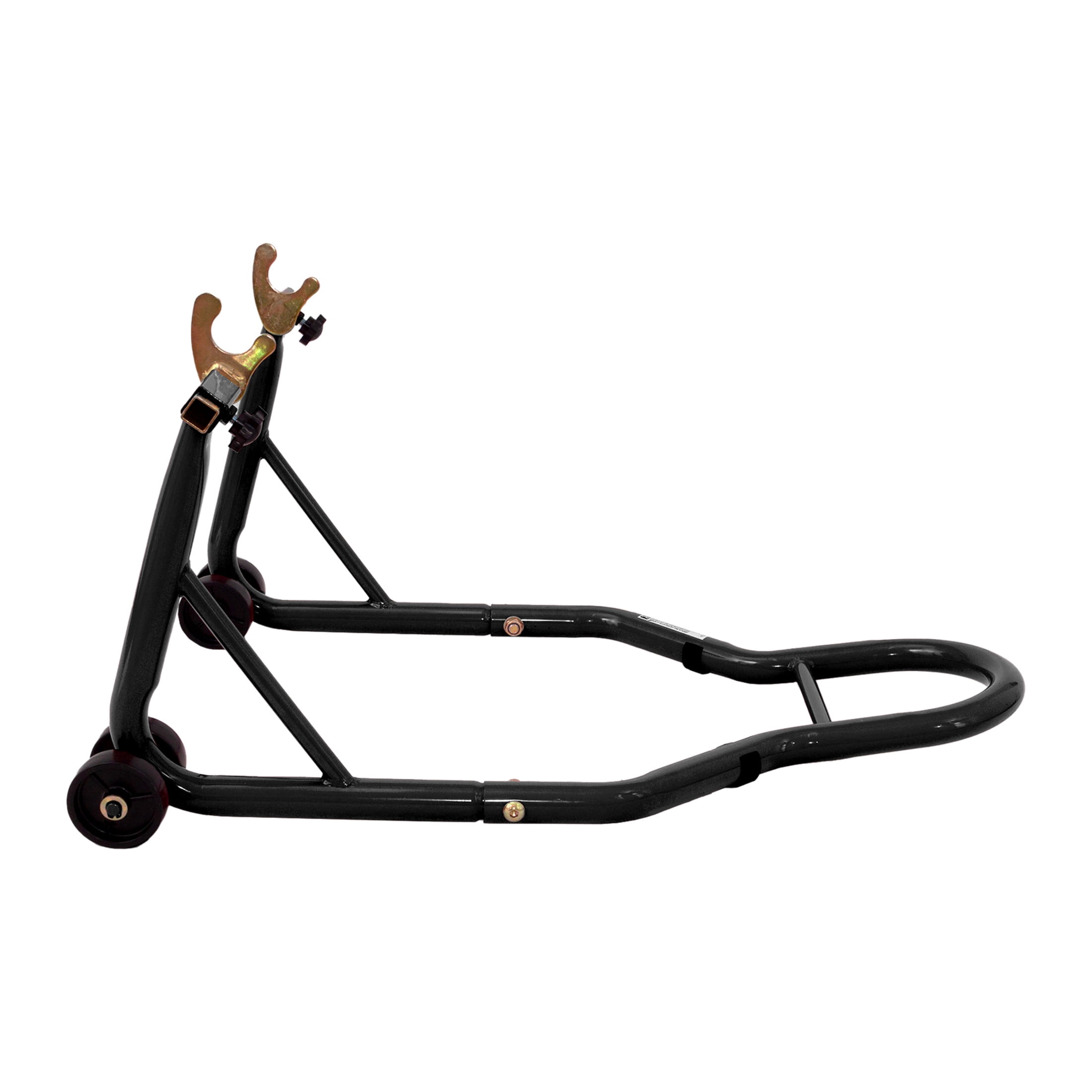 Noble House Universal Motorcycle Front and Rear Lift Stand, Heavy Duty Universal Wheel Paddock Stand, Black