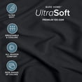 thumbnail image 4 of Bare Home 2-Pack Fitted Sheets - Premium 1800 Collection - Ultra-soft - Deep Pocket - Short Queen, Black, 4 of 7