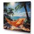 thumbnail image 2 of Designart "Beach Tropical Vibes Painting II" Beach Wall Art Living Room, 2 of 5