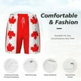 thumbnail image 3 of Mens Canadian Flag 2 in 1 Quick Dry Swim Trunks with Compression Liner Beach Shorts, 3 of 6